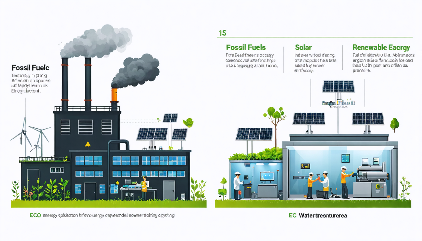 Conventional vs sustainable factory