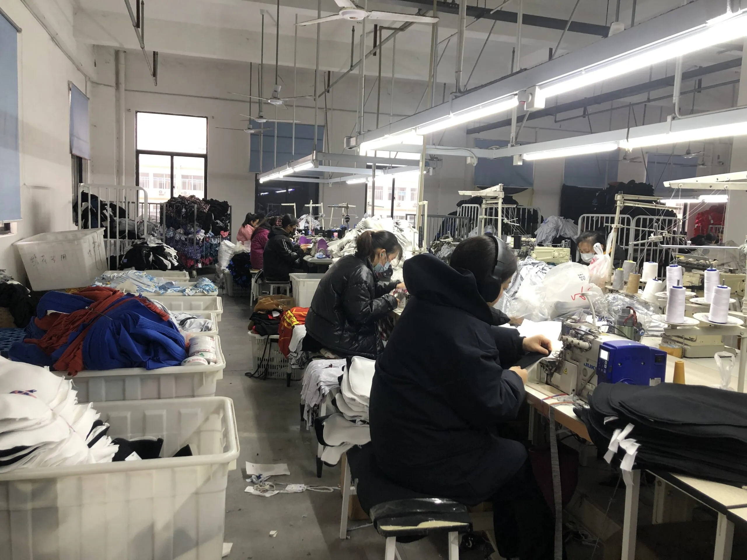 Custom clothing manufacturing process: Stitching