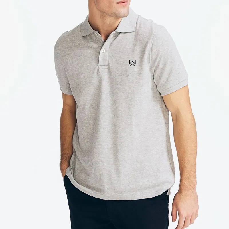 Men's breathable summer golf polo shirt round neck