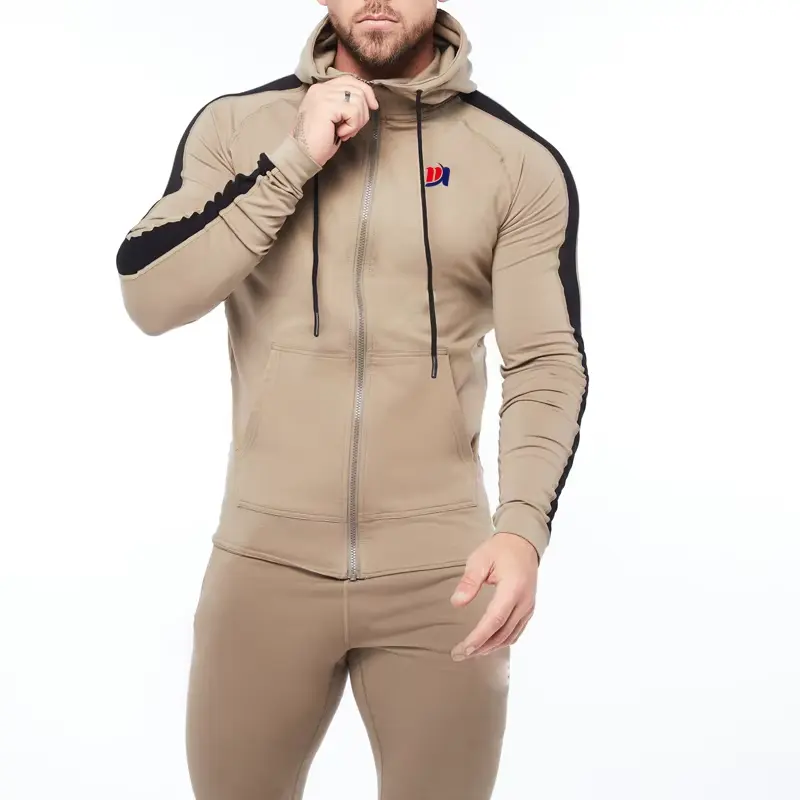 Full zip heavyweight men's hoodie with 3D puff print
